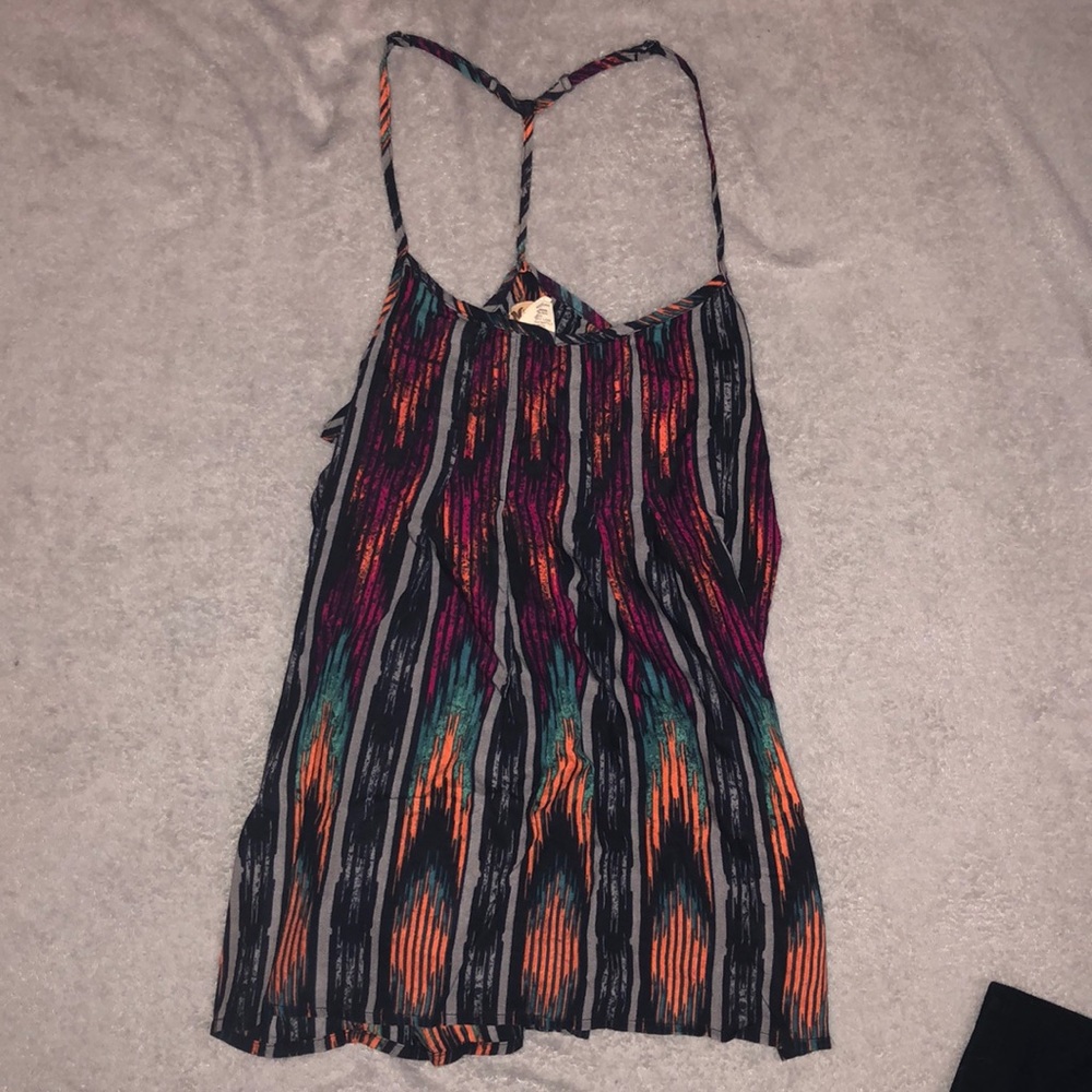 Mudd Multicolor stripe tank top. Adjustable straps
